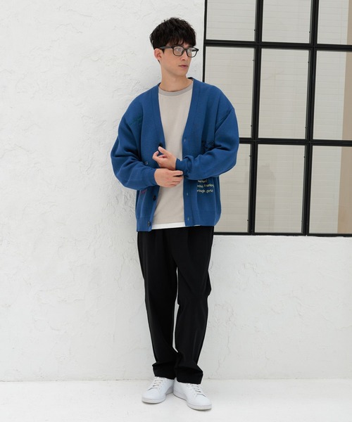 LAKOLE(ラコレ)の「トビガラ刺繍カーディガン / 141061(カーディガン/ボレロ・メンズ・ブラウン/ブラック/ブルー/ライトグレー・LARGE/MEDIUM)」の7枚目の写真