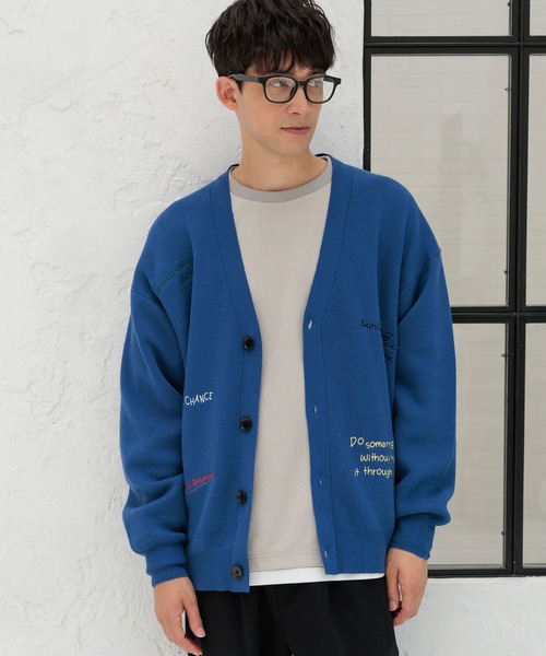 LAKOLE(ラコレ)の「トビガラ刺繍カーディガン / 141061(カーディガン/ボレロ・メンズ・ブラウン/ブラック/ブルー/ライトグレー・LARGE/MEDIUM)」の8枚目の写真