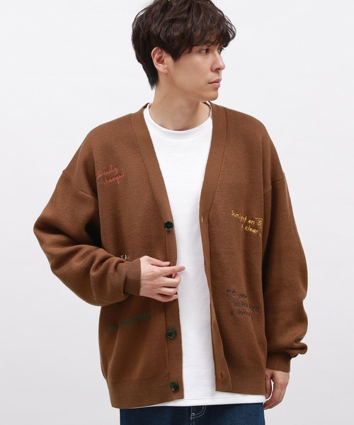 LAKOLE(ラコレ)の「トビガラ刺繍カーディガン / 141061(カーディガン/ボレロ・メンズ・ブラウン/ブラック/ブルー/ライトグレー・LARGE/MEDIUM)」の13枚目の写真