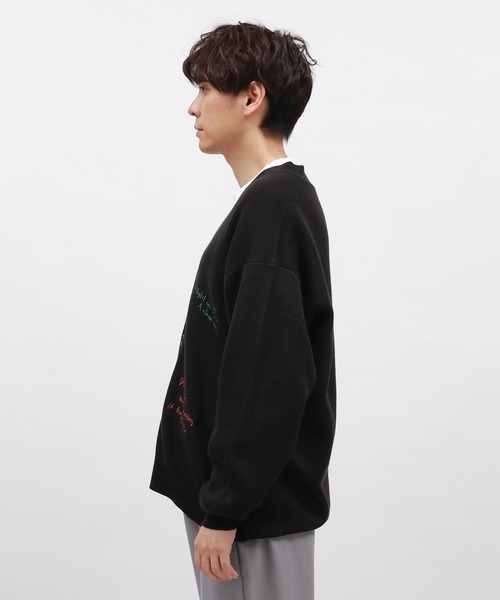 LAKOLE(ラコレ)の「トビガラ刺繍カーディガン / 141061(カーディガン/ボレロ・メンズ・ブラウン/ブラック/ブルー/ライトグレー・LARGE/MEDIUM)」の19枚目の写真
