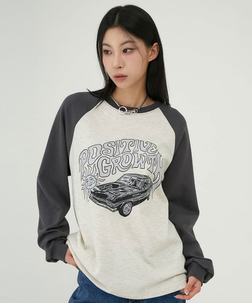 A\'GEM/9 × .kom 『ACOVER/オコボ』 Grow Sun raglan Long Sleeve/グローサンラグランロングスリーブ(Tシャツ/カットソー)|ACOVER(オコボ)