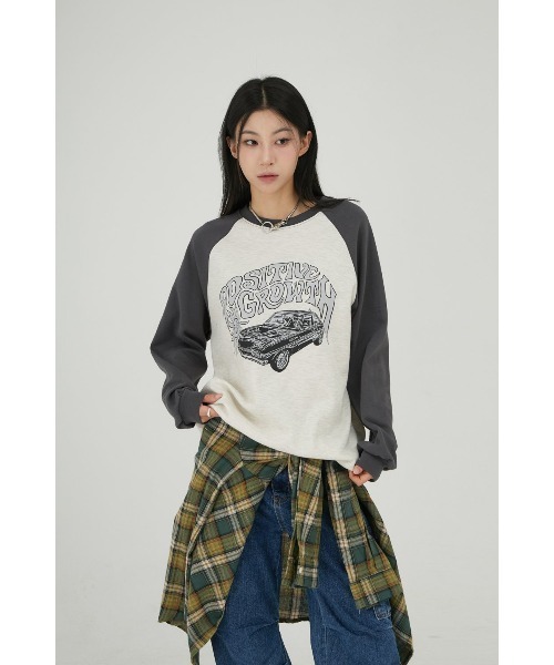 A'GEM/9 × .kom 『ACOVER/オコボ』 Grow Sun raglan Long Sleeve