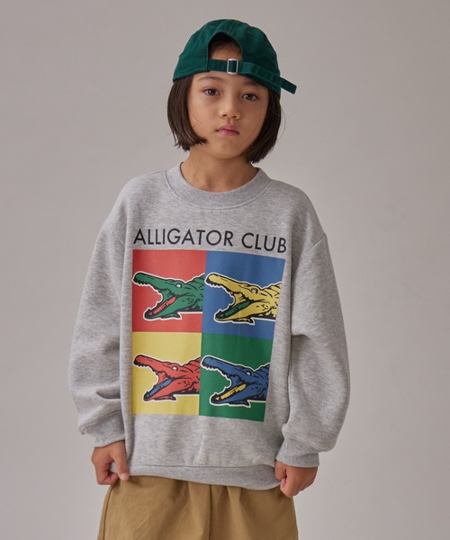 PAIRMANON STREET（ペアマノンストリート）の「【PAIRMANON STREET】裏起毛 ロゴプリント オーバーサイズ スウェット トレーナー（スウェット・キッズ・レッド系その他/ブラック系その他4/ベージュ系その他/ベージュ系その他2/ブラウン/グレー系その他/ブラック系その他2/ピンク系その他/ブラック系その他/レッド系その他2/ブラック系その他3/ブラック系その他5/オレンジ系その他/グレー系その他2/グレー系その他3/グレー系その他4/グレー系その他5/オレンジ/グリーン系その他/ネイビー・100/110/120/130/140/150/160/90）」の8枚目の写真