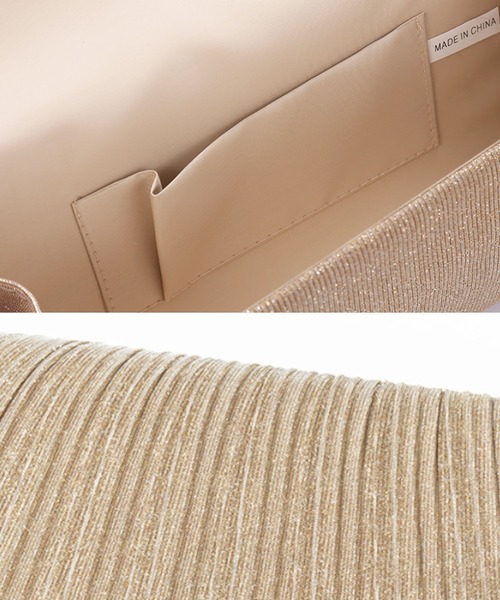 florist(フローリスト)の「【2way】シャイニーレイオケージョンクラッチバッグ(クラッチバッグ・レディース・ゴールド/ピンク/ブラック/チャコールグレー/シルバー・FREE)」の14枚目の写真