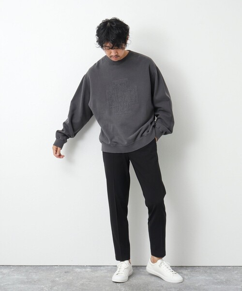 PENDLETON（ペンドルトン）の「【PENDLETON/ペンドルトン】Pigmentdye EMB Sweat 刺しゅうスウェット（スウェット・メンズ・グレイッシュベージュ/チャコールグレー・M/L）」の13枚目の写真