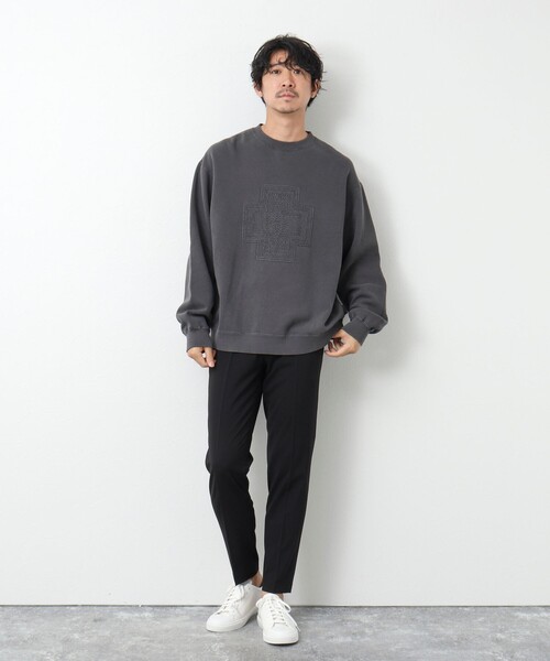 PENDLETON（ペンドルトン）の「【PENDLETON/ペンドルトン】Pigmentdye EMB Sweat 刺しゅうスウェット（スウェット・メンズ・グレイッシュベージュ/チャコールグレー・M/L）」の14枚目の写真