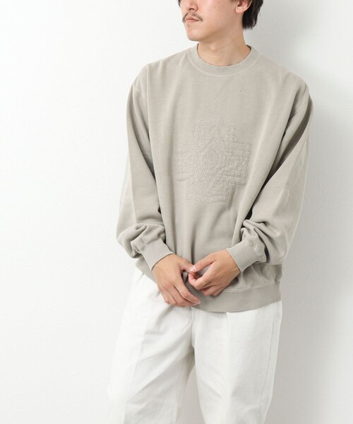 PENDLETON（ペンドルトン）の「【PENDLETON/ペンドルトン】Pigmentdye EMB Sweat 刺しゅうスウェット（スウェット・メンズ・グレイッシュベージュ/チャコールグレー・M/L）」の20枚目の写真