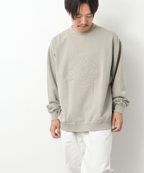 PENDLETON（ペンドルトン）の「【PENDLETON/ペンドルトン】Pigmentdye EMB Sweat 刺しゅうスウェット（スウェット・メンズ・グレイッシュベージュ/チャコールグレー・M/L）」の21枚目の写真