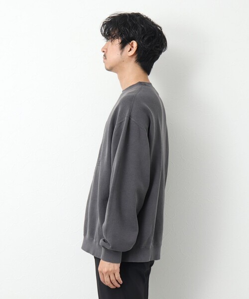 PENDLETON（ペンドルトン）の「【PENDLETON/ペンドルトン】Pigmentdye EMB Sweat 刺しゅうスウェット（スウェット・メンズ・グレイッシュベージュ/チャコールグレー・M/L）」の3枚目の写真