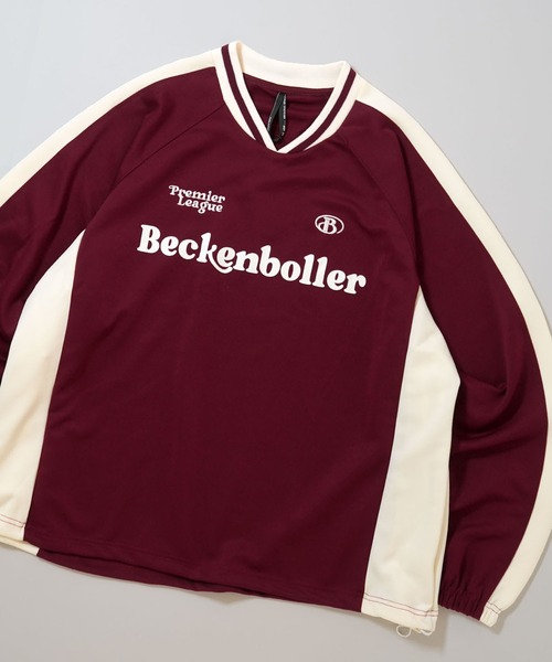 Ritzy(リッツィー)の「pullover game shirt/プルオーバー ジャージ素材 ゲームシャツ レディース メンズ(スウェット・メンズ・ブラック/ネイビー/ワイン/オフホワイト・XL/L/M)」の4枚目の写真