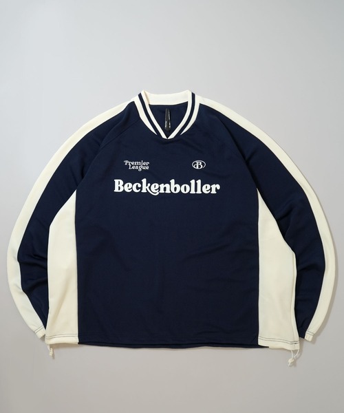 Ritzy(リッツィー)の「pullover game shirt/プルオーバー ジャージ素材 ゲームシャツ レディース メンズ(スウェット・メンズ・ブラック/ネイビー/ワイン/オフホワイト・XL/L/M)」の8枚目の写真