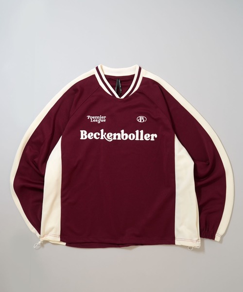 Ritzy(リッツィー)の「pullover game shirt/プルオーバー ジャージ素材 ゲームシャツ レディース メンズ(スウェット・メンズ・ブラック/ネイビー/ワイン/オフホワイト・XL/L/M)」の9枚目の写真