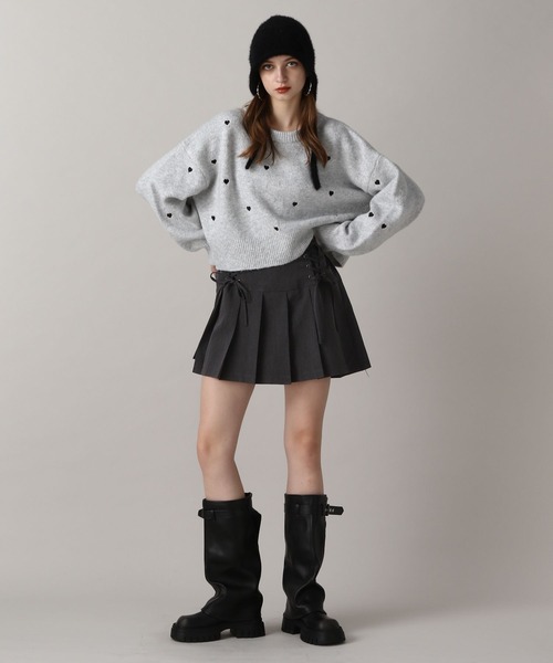 FOREVER 21（フォーエバー トゥエンティーワン）の「【2024FW】アソートリボンプリーツミニスカート（スカート・レディース・チェック/グレー・SMALL/MEDIUM）」の8枚目の写真