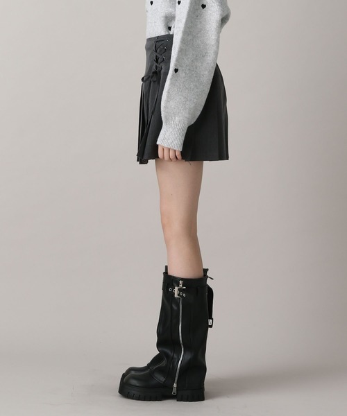 FOREVER 21（フォーエバー トゥエンティーワン）の「【2024FW】アソートリボンプリーツミニスカート（スカート・レディース・チェック/グレー・SMALL/MEDIUM）」の14枚目の写真