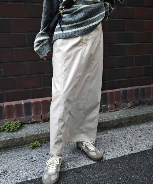 フェイクレザーロングスカート（スカート）｜esutoreja（エストレジャ）