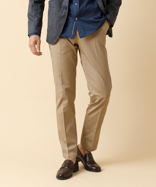 NOLLEY’S（ノーリーズ）の「《ビジカジ対応》ストレッチツイルフィットパンツ（チノパンツ・メンズ・グレー/ネイビー/キナリ/ベージュ・M/L/XL/S）」の3枚目の写真