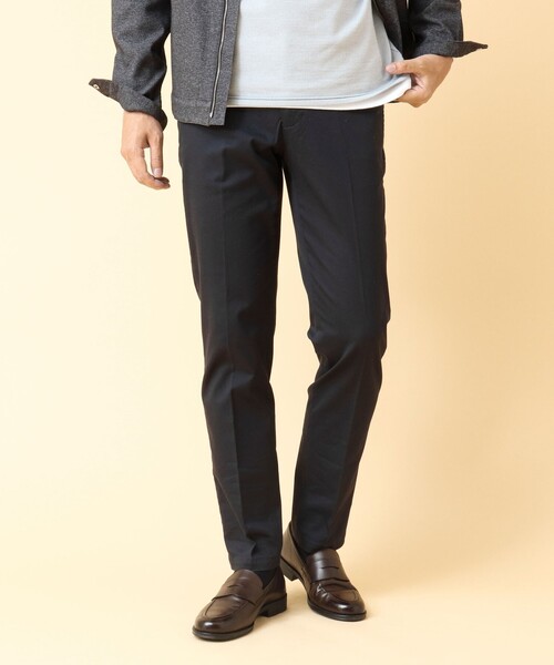 NOLLEY’S（ノーリーズ）の「《ビジカジ対応》ストレッチツイルフィットパンツ（チノパンツ・メンズ・グレー/ネイビー/キナリ/ベージュ・M/L/XL/S）」の4枚目の写真