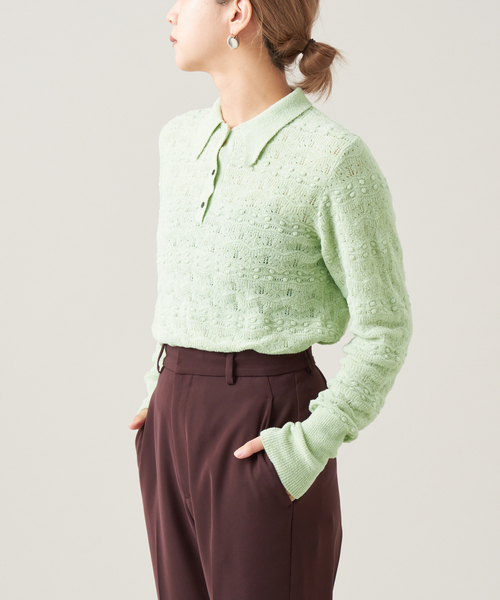 IENA LA BOUCLE C/Nyパイルポロニット IENA LA BOUCLE（イエナラブークル）の「IENA LA BOUCLE C/Nyパイル