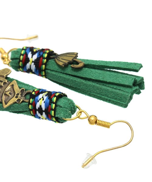 チャイハネ（チャイハネ）の「【チャイハネ】NEWキャメタルピアス（ピアス（両耳用）・レディース・ブルー/ブラウン/グリーン/レッド/パープル・FREE）」の6枚目の写真