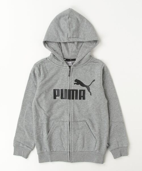 PUMA（プーマ）の「プーマ PUMA ESS ビッグロゴ フーデッドジャケット TR_（パーカー・キッズ・グレー/ブラック・120cm/130cm/140cm/150cm/160cm）」の2枚目の写真