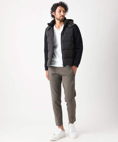 MICHEL KLEIN HOMME (ミッシェルクランオム)の「ハイゲージニットリラックスパンツ セットアップ(その他パンツ・メンズ・ブラック/ブラウン・MEDIUM/LARGE/X-LARGE)」の5枚目の写真