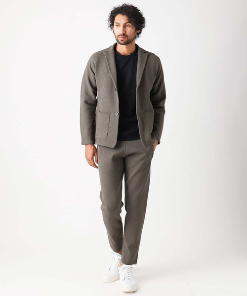 MICHEL KLEIN HOMME (ミッシェルクランオム)の「ハイゲージニットリラックスパンツ セットアップ(その他パンツ・メンズ・ブラック/ブラウン・MEDIUM/LARGE/X-LARGE)」の6枚目の写真