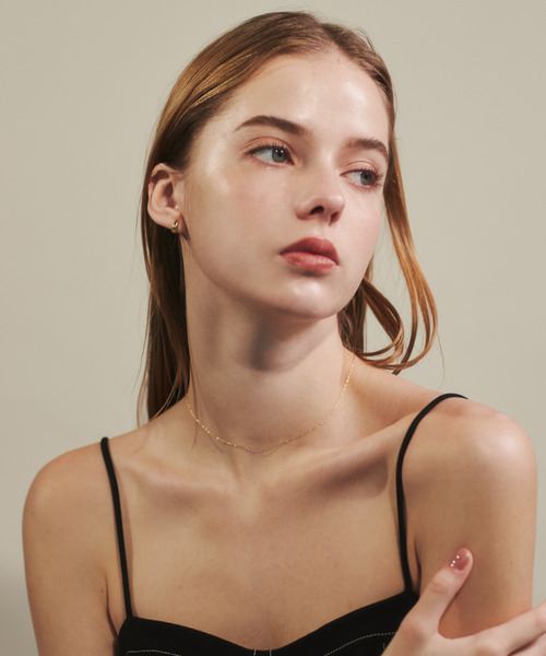 ciite' surgical stainless（シーテサージカルステンレス）の「【 金属アレルギー対応 】幅 0.5mm 極細シンプルチェーンネックレス サージカルステンレス（ネックレス・レディース・ゴールド/シルバー/ピンクゴールド・FREE）」の5枚目の写真