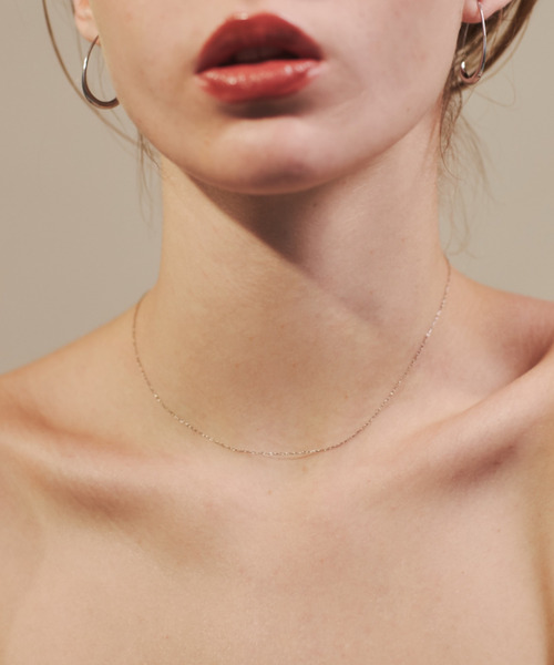 ciite' surgical stainless（シーテサージカルステンレス）の「【 金属アレルギー対応 】幅 0.5mm 極細シンプルチェーンネックレス サージカルステンレス（ネックレス・レディース・ゴールド/シルバー/ピンクゴールド・FREE）」の15枚目の写真
