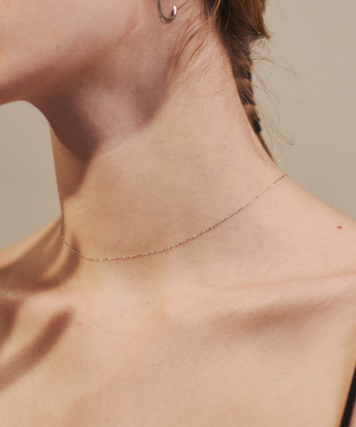 ciite' surgical stainless（シーテサージカルステンレス）の「【 金属アレルギー対応 】幅 0.5mm 極細シンプルチェーンネックレス サージカルステンレス（ネックレス・レディース・ゴールド/シルバー/ピンクゴールド・FREE）」の12枚目の写真