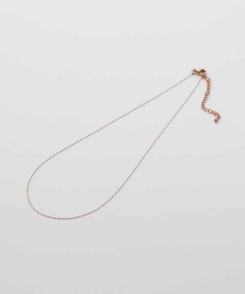 ciite' surgical stainless（シーテサージカルステンレス）の「【 金属アレルギー対応 】幅 0.5mm 極細シンプルチェーンネックレス サージカルステンレス（ネックレス・レディース・ゴールド/シルバー/ピンクゴールド・FREE）」の22枚目の写真