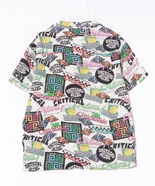 TCSS(ティーシーエスエス)の「SS SHIRT/Critical Slide(TCSS)クリティカルスライドエスニックチックステッカー風総柄半袖シャツ(シャツ/ブラウス・メンズ・ホワイト・MEDIUM/LARGE/X-LARGE)」の2枚目の写真