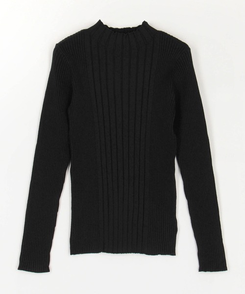 NICOLE white（ニコルホワイト）の「ランダムリブニットプルオーバー（ニット/セーター・レディース・ブラック/サックスブルー/オフホワイト/イエロー・FREE）」の11枚目の写真