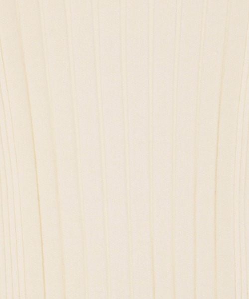 NICOLE white（ニコルホワイト）の「ランダムリブニットプルオーバー（ニット/セーター・レディース・ブラック/サックスブルー/オフホワイト/イエロー・FREE）」の8枚目の写真