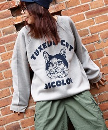 CORISCO | 【CORISCO】 アニマル ジャガード ラグラン クルー ロングスリーブ ニット / セーター(ニット/セーター)