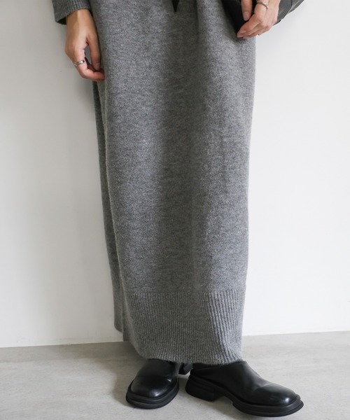 【セール】ポロニットロングワンピース（ワンピース）｜select MOCA（セレクトモカ）