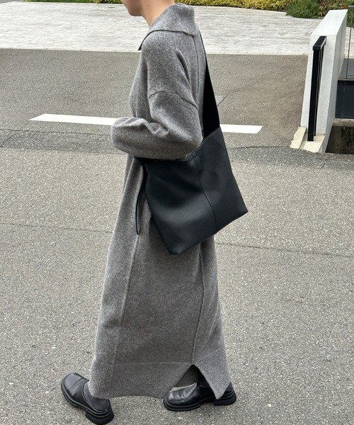 セール】ポロニットロングワンピース（ワンピース）｜select MOCA