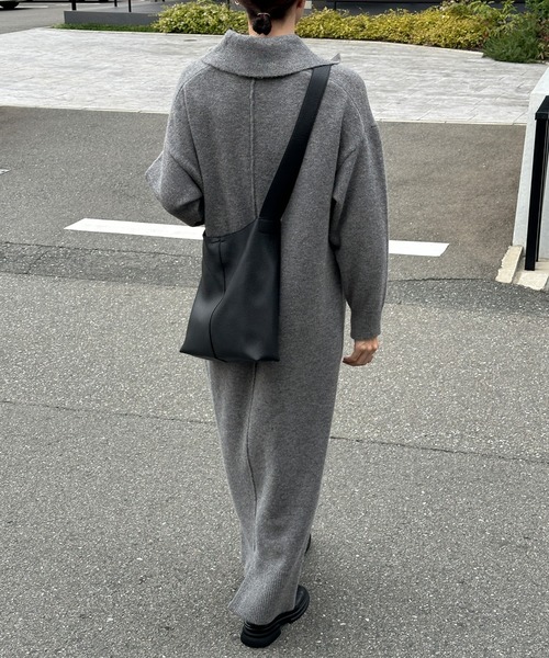 【セール】ポロニットロングワンピース（ワンピース）｜select MOCA（セレクトモカ）