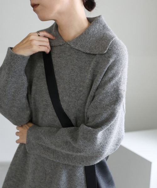 【セール】ポロニットロングワンピース（ワンピース）｜select MOCA（セレクトモカ）