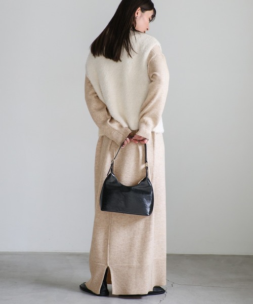 【セール】ポロニットロングワンピース（ワンピース）｜select MOCA（セレクトモカ）