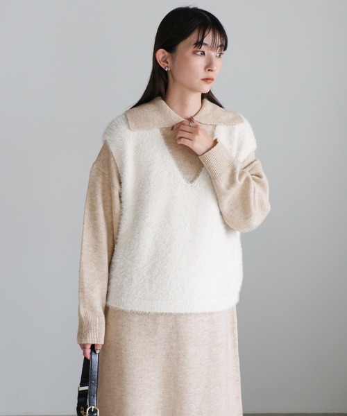 【セール】ポロニットロングワンピース（ワンピース）｜select MOCA（セレクトモカ）