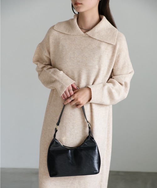 【セール】ポロニットロングワンピース（ワンピース）｜select MOCA（セレクトモカ）