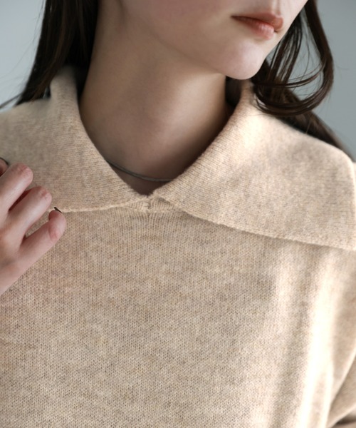 【セール】ポロニットロングワンピース（ワンピース）｜select MOCA（セレクトモカ）