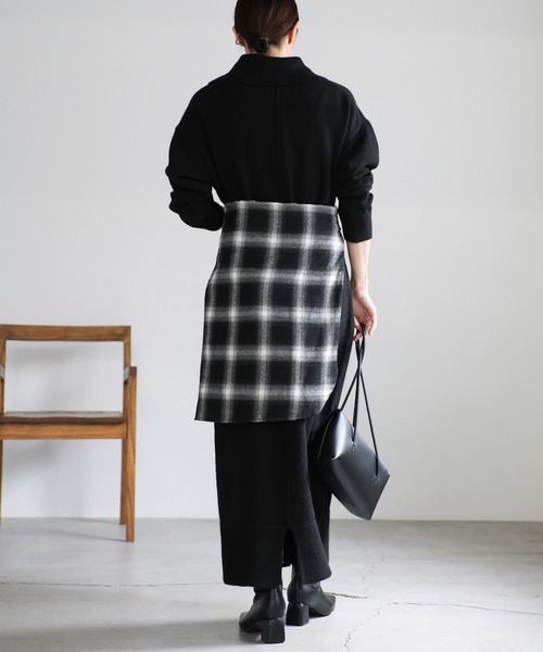 【セール】ポロニットロングワンピース（ワンピース）｜select MOCA（セレクトモカ）