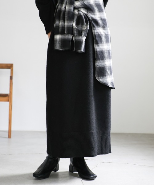 【セール】ポロニットロングワンピース（ワンピース）｜select MOCA（セレクトモカ）