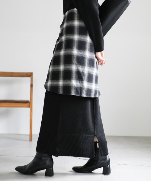 【セール】ポロニットロングワンピース（ワンピース）｜select MOCA（セレクトモカ）