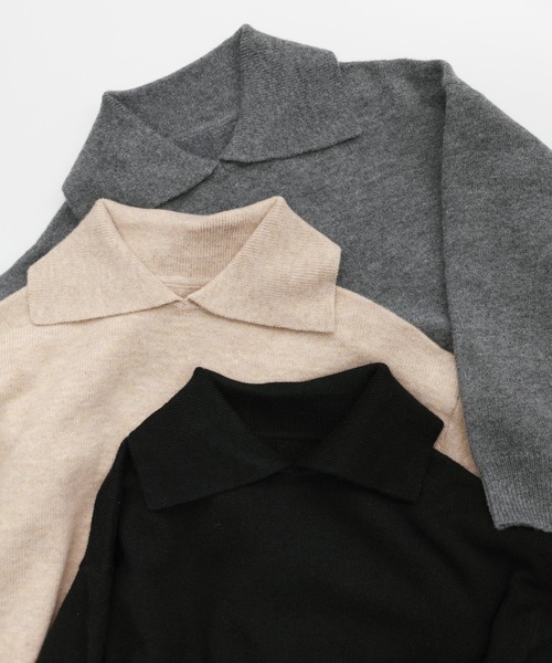 【セール】ポロニットロングワンピース（ワンピース）｜select MOCA（セレクトモカ）