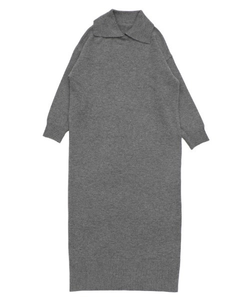 【セール】ポロニットロングワンピース（ワンピース）｜select MOCA（セレクトモカ）