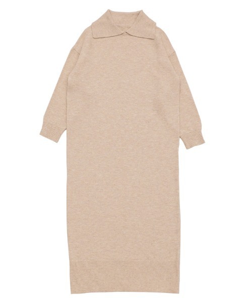 【セール】ポロニットロングワンピース（ワンピース）｜select MOCA（セレクトモカ）
