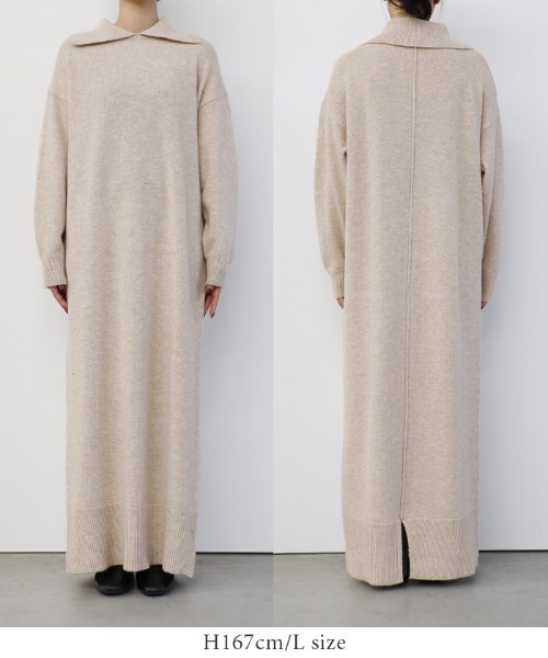 【セール】ポロニットロングワンピース（ワンピース）｜select MOCA（セレクトモカ）