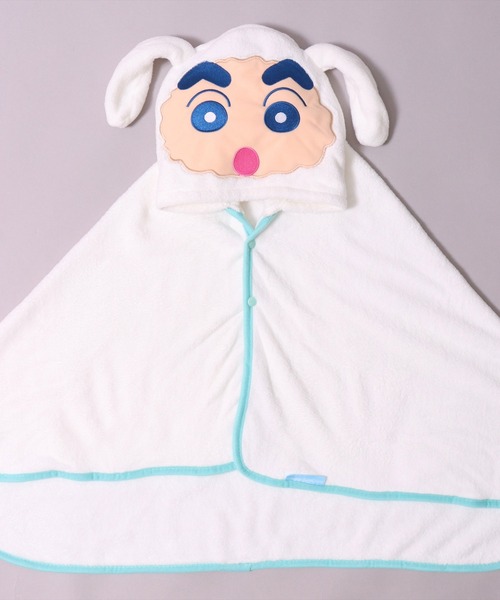 BAYBLO（ベイブロ）の「(SK)【クレヨンしんちゃん】吸水速乾 マイクロファイバー ふんわり フード付き バス ポンチョ（タオル・キッズ・ホワイト系/ライラック系/スカイブルー系/ピンク系・ONE SIZE）」の12枚目の写真